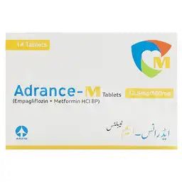 Adrance-M Tablets 12.5/500MG 14'S (1 Box = 2 Strips) (1 Strip = 7 Tablets)