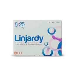 Linjardy Tablets 5/25G 14'S (1 box = 2 strips) (1 Strip = 7 Tablets)