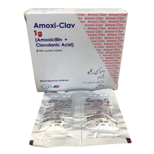 Amoxi-Clav 1Gm Tab 6 S