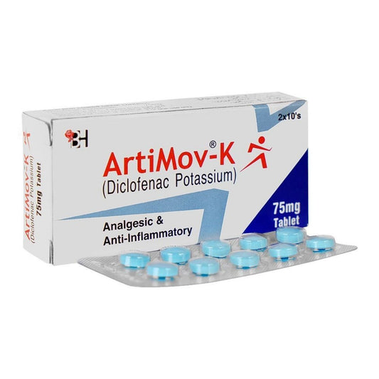 Artimov-K گولیاں 75Mg 20's (1 پٹی = 10 گولیاں) 