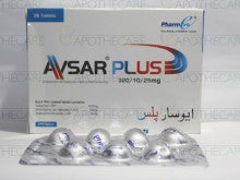 Avsar Plus Tablets 320Mg/10Mg/25Mg 28,s (1 Strip = 7 Tablets)