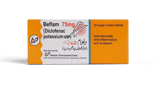 Beflam Tablets 75MG (1 Strip = 10 Tablets)