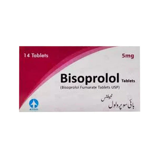 Bisoprolol Tablets 5MG 14'S (1 Box = 14 Tablets)