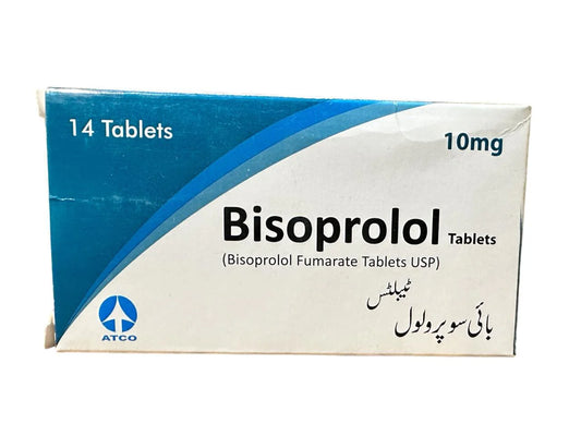 Bisoprolol Tablets 10MG 14'S (1 Box = 14 Tablets)