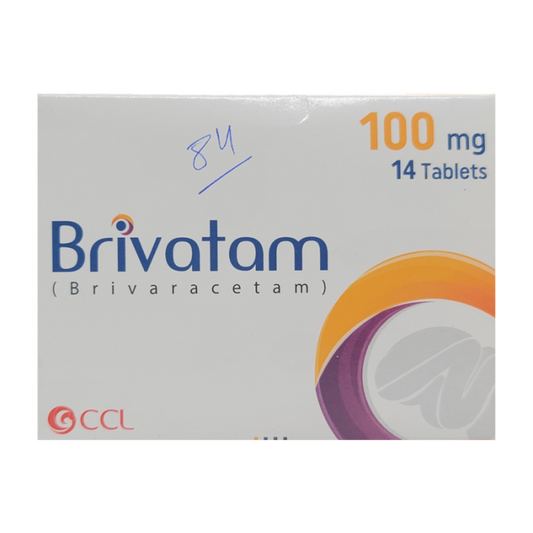 Brivatam 100MG Tablet 14 ‘S (1 Box = 2 Strip)(1 Strip = 14 Tablets)