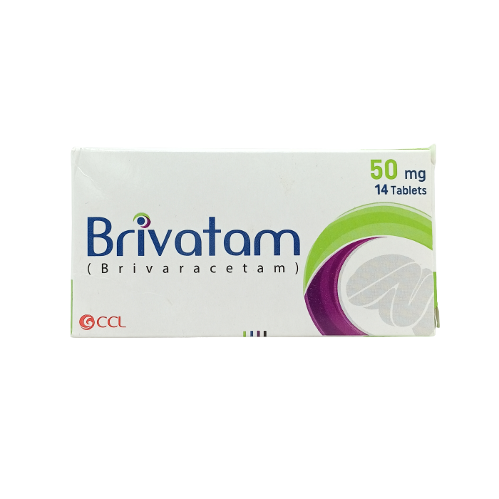 Brivatam 50MG Tablet 14 ‘S (1 Box = 2 Strip)(1 Strip = 14 Tablets)