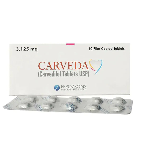 Carveda 3.125Mg Tab 10S