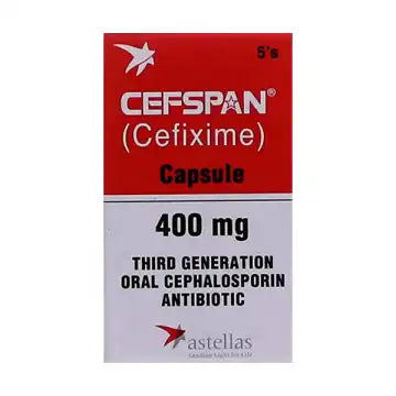 Cap Cafspan Cefspan Capsules 400Mg (1 Bottle = 5 Capsules) – PILLBOX+