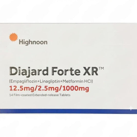 Diajard Forte Xr Tablets 12.5/2.5/1000Mg 14'S (1 Box = 2 Strips) (1 Strip = 7 Tablets)
