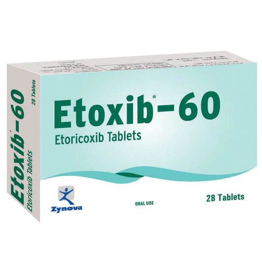 Etoxib Tablets 60Mg (1 Box = 1 Strip) (1 Strip = 10 Tablets)