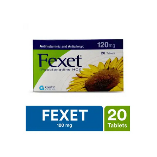 Fexet Tablets 120Mg (1 Strip = 10 Tablets)