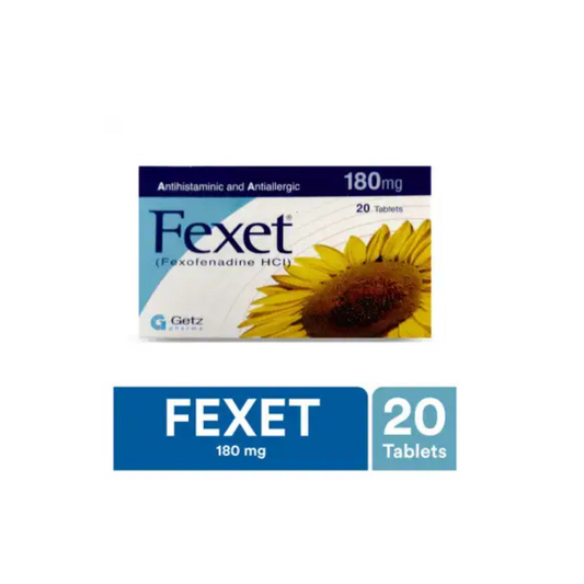 Fexet Tablets 180Mg (1 Strip = 10 Tablets)