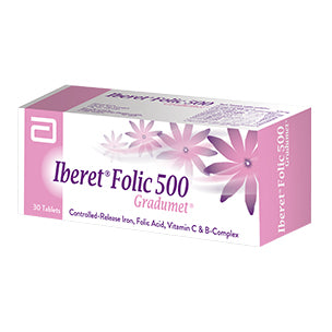 Iberet Folic-500 Grad Tab 30'S