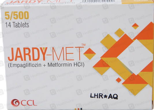 JARDY-MET 5/500MG 14'S (1 Box = 2 Strips)(1 Strip = 7 Tablets)
