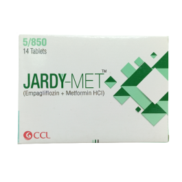 JARDY-MET 5/850MG 14'S (1 Box = 2 Strips)(1 Strip = 7 Tablets)