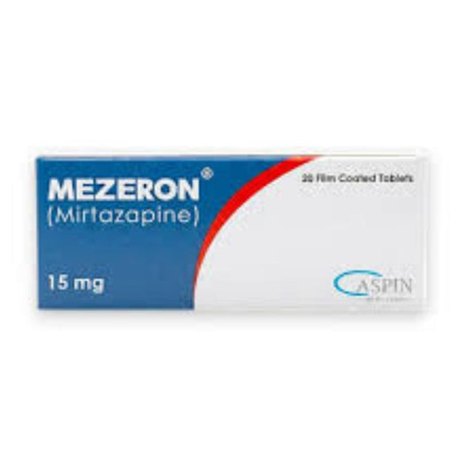 میزرون گولیاں 15 ایم جی 20 ایس (1 باکس = 2 پٹی) (1 پٹی = 10 گولیاں) 