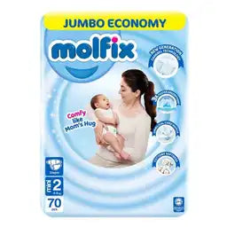 Molfix Baby Diapers Jumbo Pack Mini Size 2 70Pc