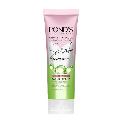Ponds Bright Miracle Scrub CLAY BHA Facial Scrub