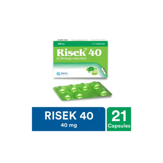 risek Cap 40mg 21's (1 strip = 7 capsules)