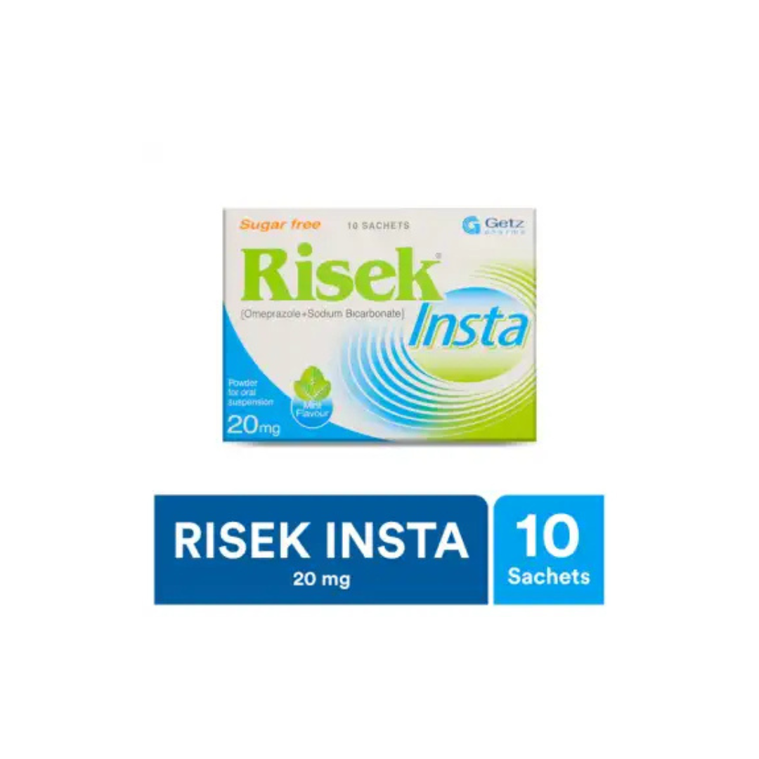 risek insta sugar free sachets 20mg ( 10 sachets In box )