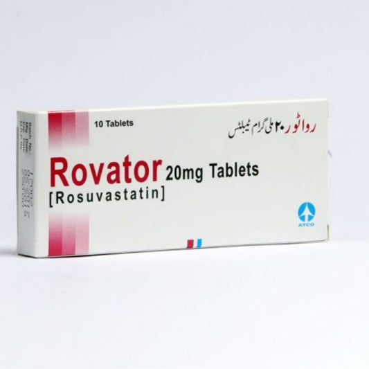 Rovator Tablets 20Mg 10'S (1 Box = 1 Strip)(1 Strip = 10 Tablets)