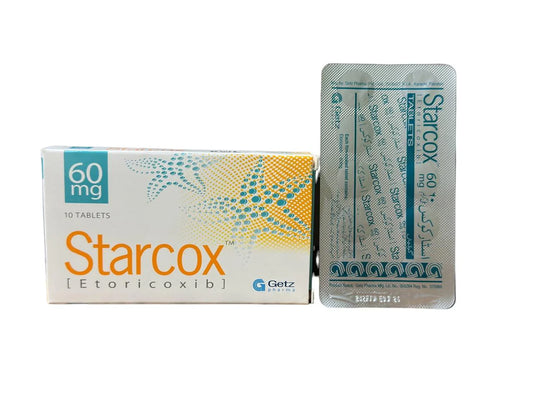 Starcox Tablets 60Mg (1 Box = 1 Strip)(1 Strip = 10 Tablets)