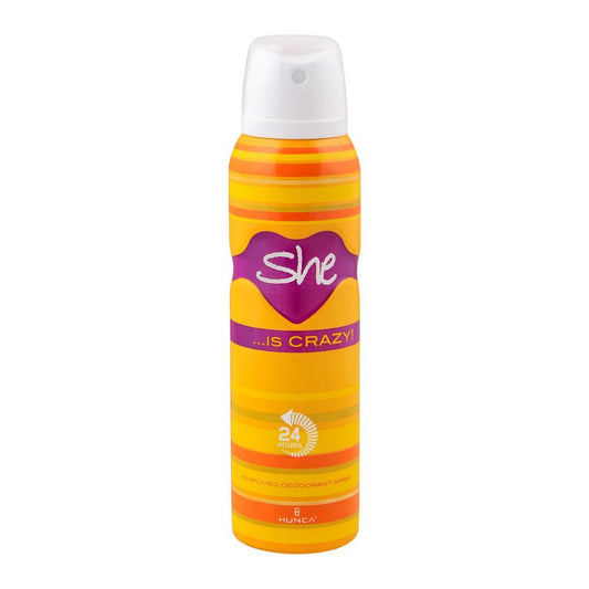 She Is Crazy Perfumed Deodorant Body Spray by HUNCA 150 ml