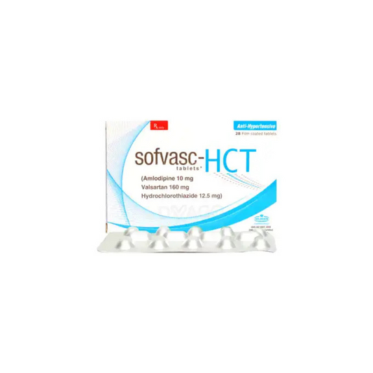 Sofvasc Hct Tablets 10/160/12.5Mg (1 Strip = 14 Tablets)
