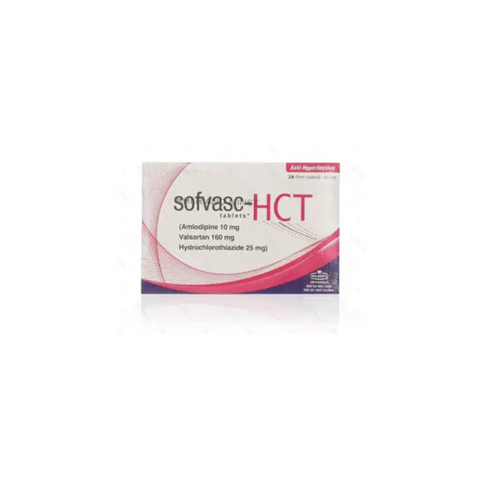 Sofvasc Hct Tablets 10/160/25Mg 28,s (1 Strip = 14 Tablets)