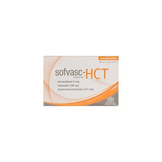 Sofvasc Hct Tablets 5/160/12.5Mg 28,s (1 Strip = 14 Tablets)
