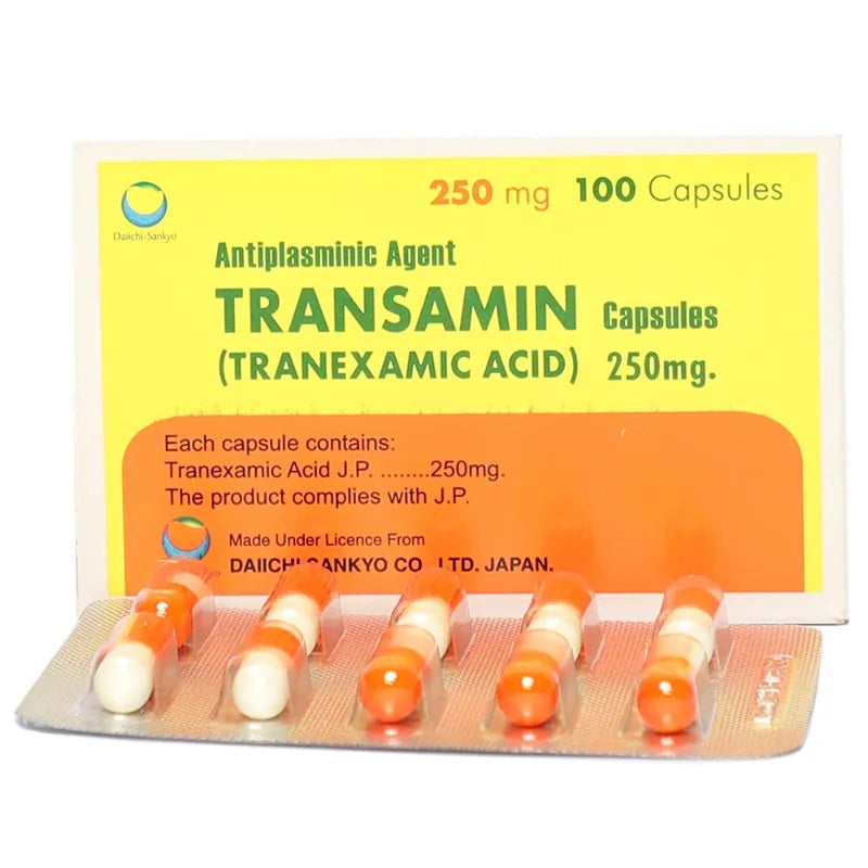 Transamin Cap 250Mg 100's (1 Strip = 10 Capsules)