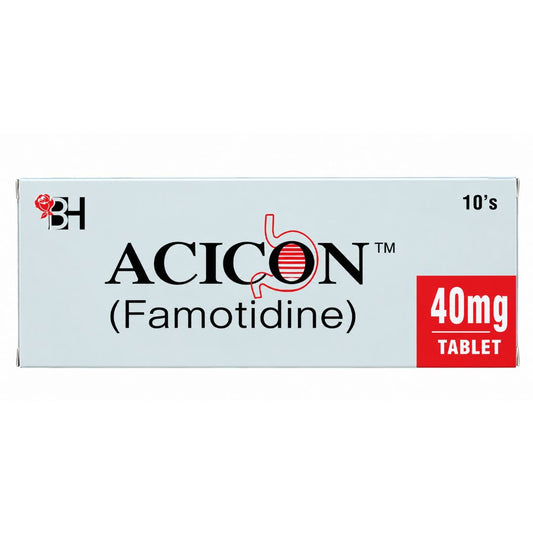 Acicon گولیاں 40Mg 10's (1 پٹی = 10 گولیاں) 