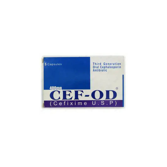 Cef-Od Capsules 400Mg (1 Box = 1 Strip)