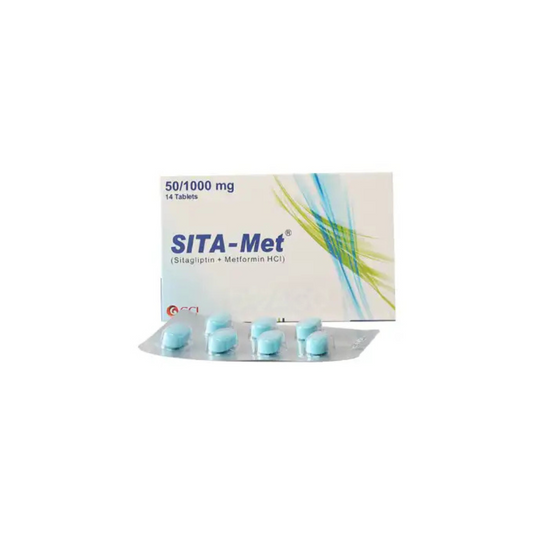 Sita Met Tablets 50/1000Mg 14,s (1 Strip = 7 Tablets)