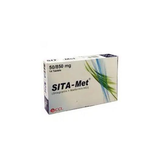 Sita Met Tablets 50/850Mg 14,s (1 Strip = 7 Tablets)