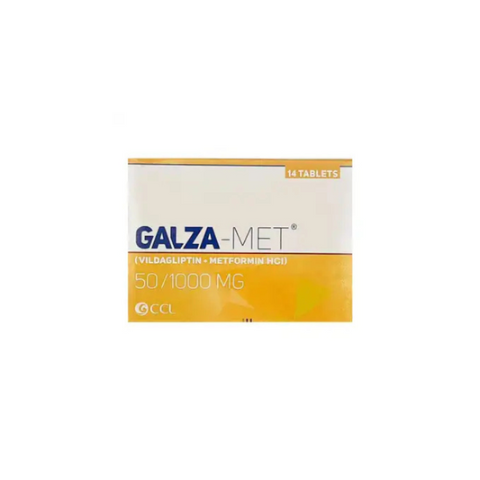 Galza-Met Tablets 50Mg/1000Mg 14's(1 Strip = 7 Tablets)