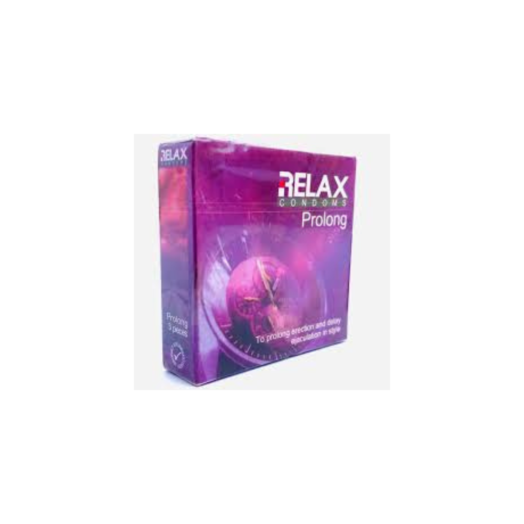 Relax Prolong Condoms 3's