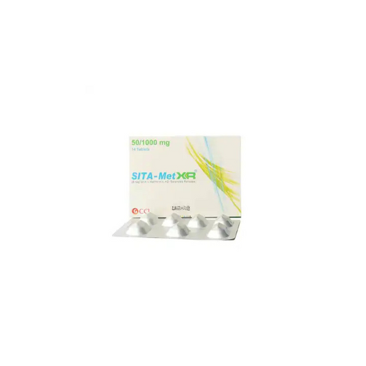 Sita-Met Xr Tablets 50/1000Mg 14's (1 Strip = 7 Tablets)