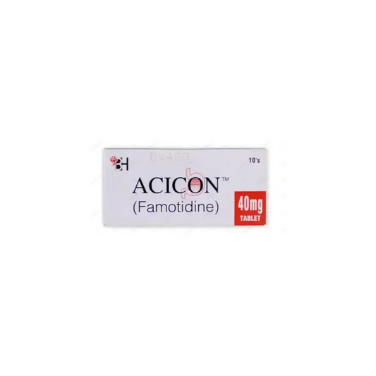 Acicon Tablets 40Mg 10's (1 Strip = 10 Tablets)