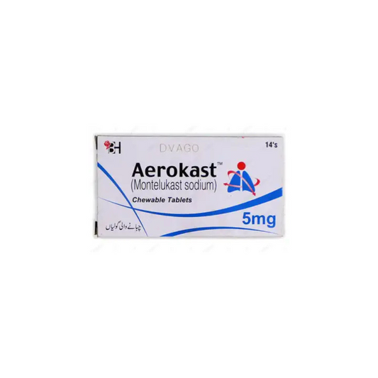 Aerokast Tablets 5Mg (1 Box = 14 Tablets)