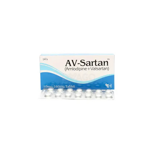 Av-Sartan Tablets 10Mg/160Mg 14's (1 Strip = 7 Tablets)