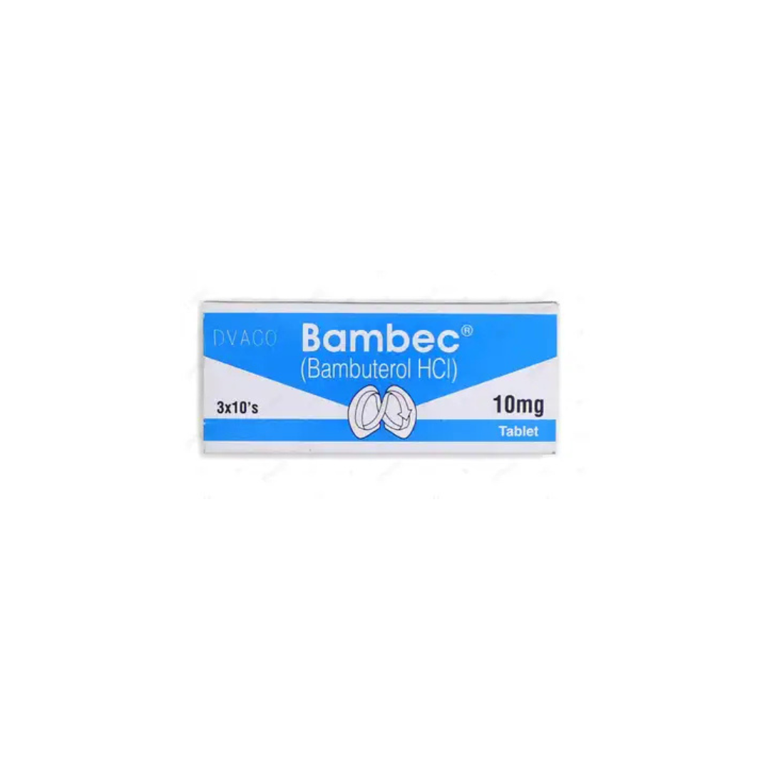 Bambec Tablets 10Mg 30's (1 Strip = 10 Tablets)