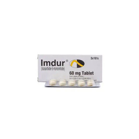 Imdur Tablets 60Mg 30's (1 Strip = 10 Tablets)
