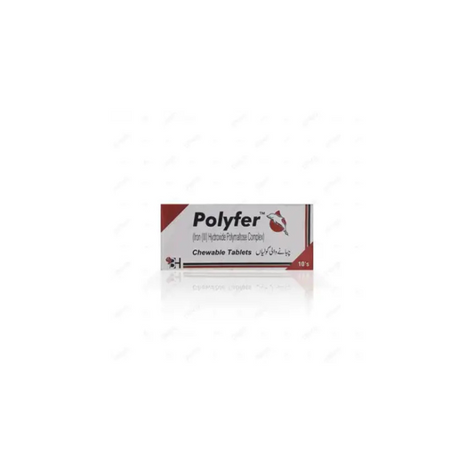 Polyfer Tablets 100Mg 10's (1 Strip = 10 Tablets)