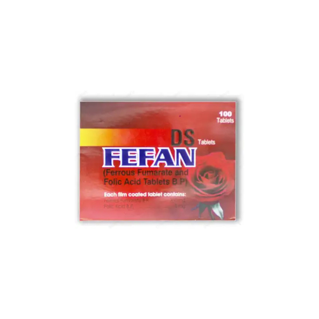 Fefan Ds Tablets 300Mg+5Mg (1 Strip = 10 Tablets)