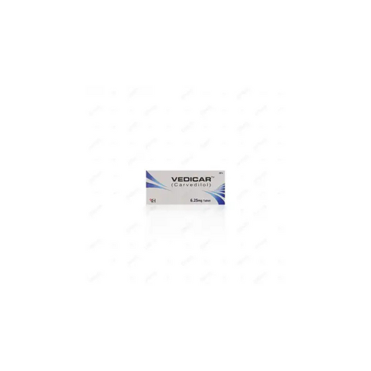 Vedicar Tablets 6.25Mg 10's (1 Strip = 10 Tablets)