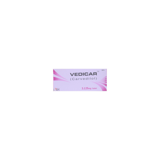 Vedicar Tablets 3.125Mg 10's (1 Strip = 10 Tablets)
