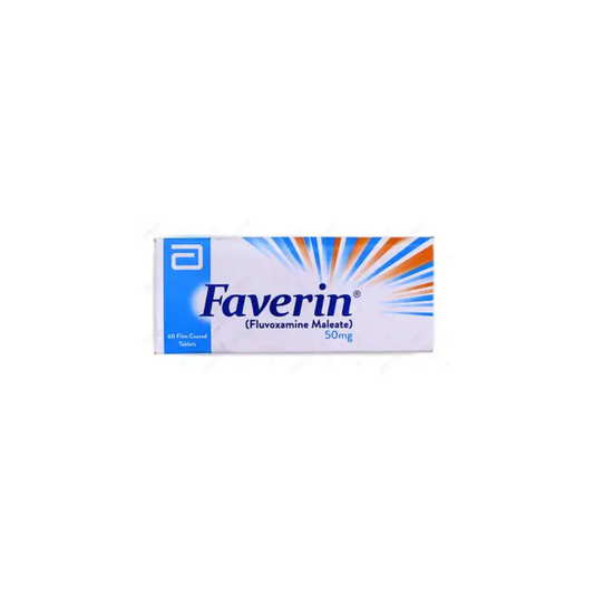 Faverin Tablets 50Mg 60's  (1 Strip = 10 Tablets)