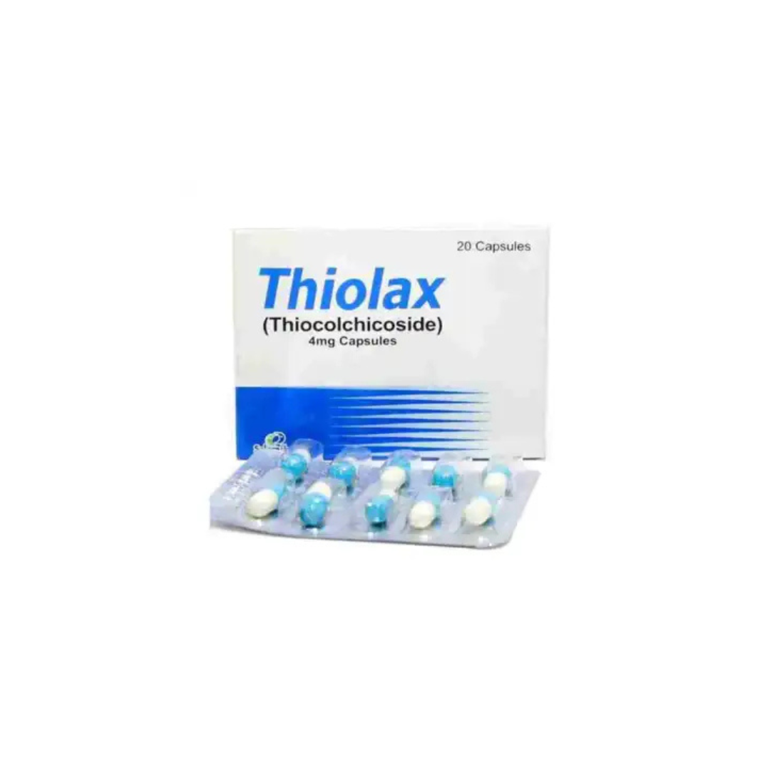 Thiolax Capsules 4Mg 20's (1 Strip = 10 Capsules)