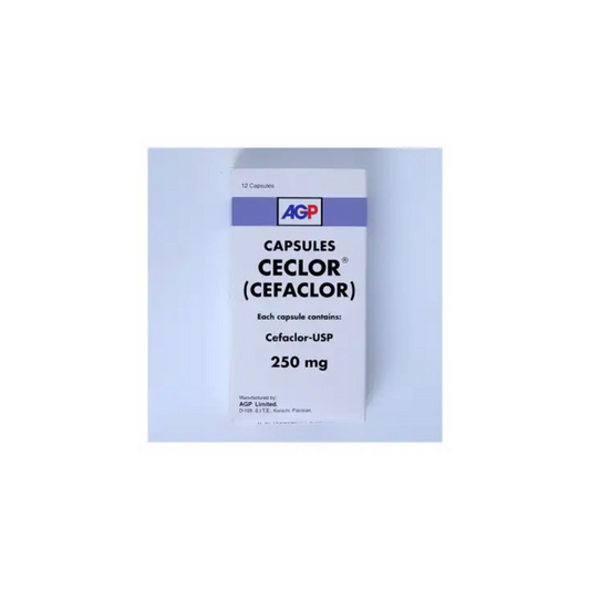 Ceclor Capsules 250Mg 12's